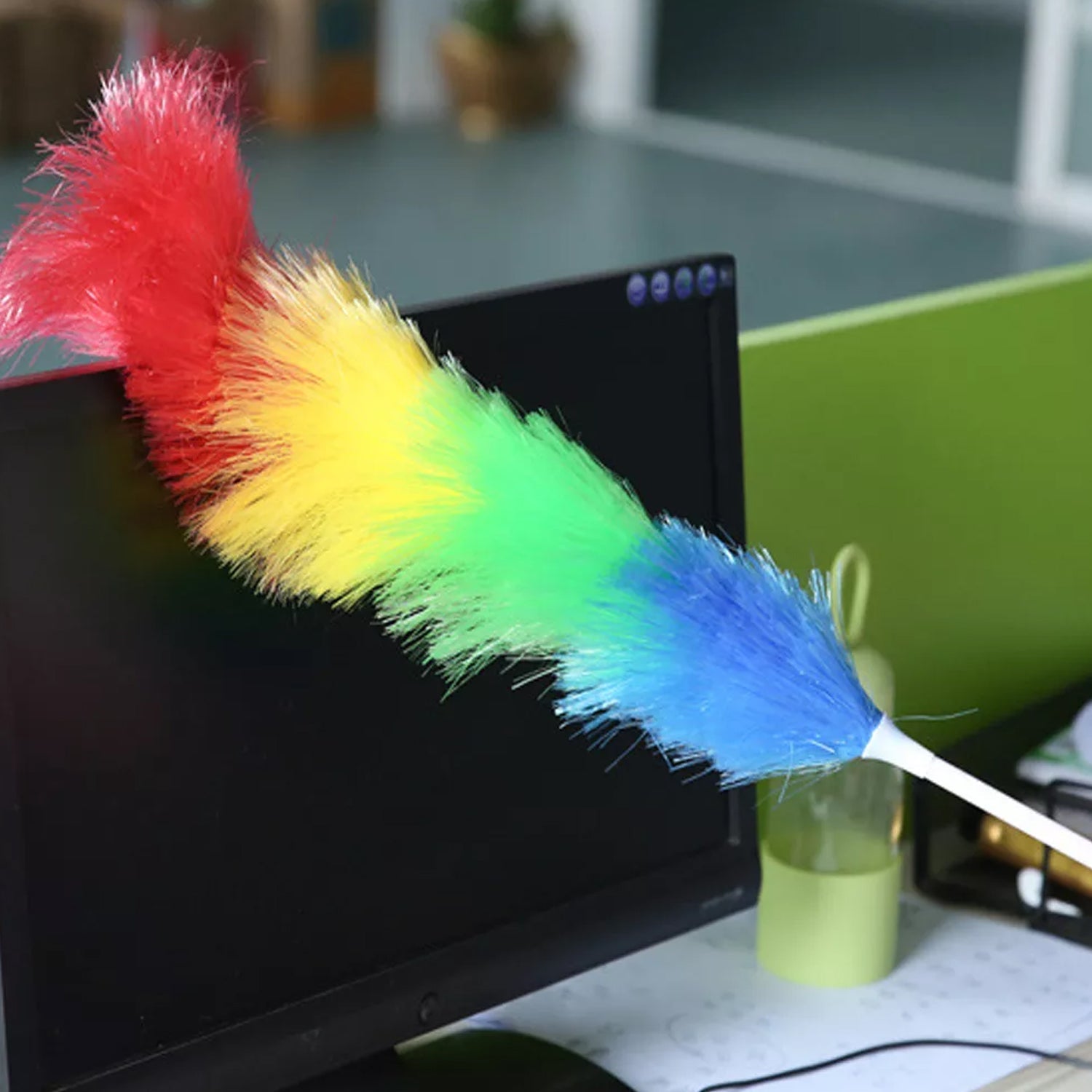 6321 Colorful Feather Duster | Microfiber Duster for Cleaning | Dusting Stick | Dusting Brush DeoDap 6321 Colorful Feather Duster | Microfiber Duster for Cleaning | Dusting Stick | Dusting Brush DeoDap